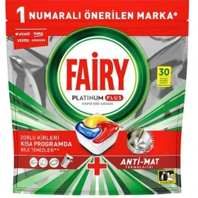قرص ظرفشویی فیری پلاتینیوم پلاس 30تایی