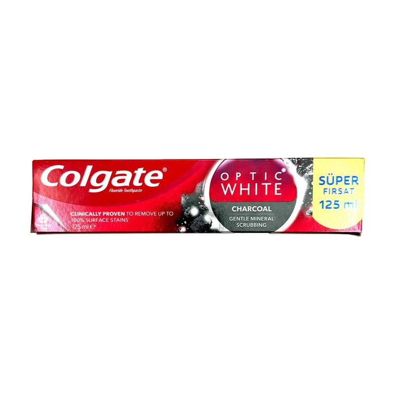 خمیر دندان optic white کلگیت (مخصوص افراد چای و قهوه خور و سیگاری) 125 میل