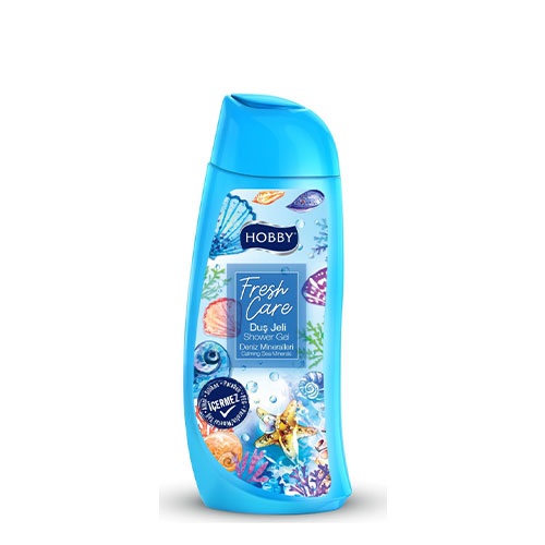 شامپو بدن هوبی ژله ایی Hobby مدل Fresh Care و مواد معدنی دریایی