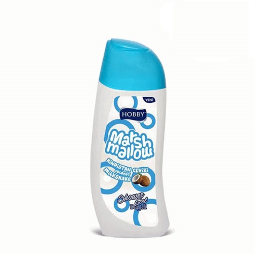 شامپو بدن هوبی ژله ایی Hobby سری مارشملو مدل میلک شیک نارگیل