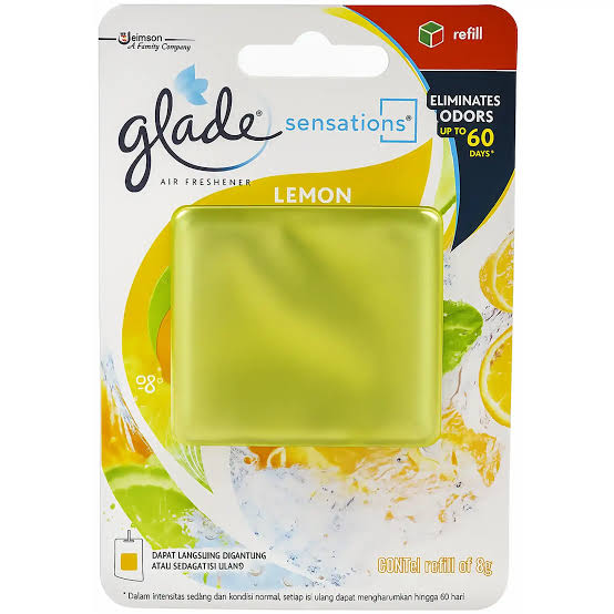 خوشبو کننده هوای گلید glade مدل کارتی آویز رایحه لیمو