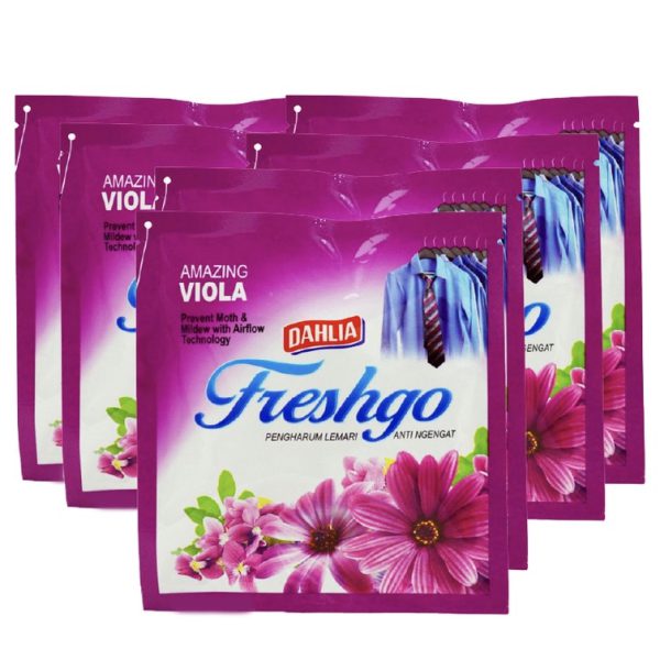 خوشبو کننده فرش گو Fresh go کمد لباس و رخت خواب رایحه ویولا
