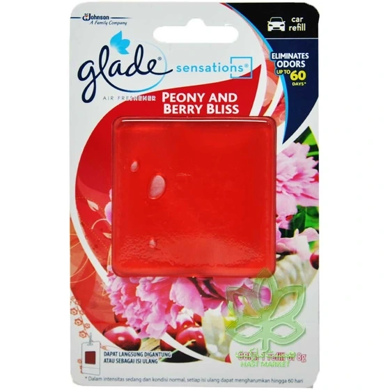 خوشبو کننده هوای گلید glade مدل کارتی آویز رایحه گل و توت